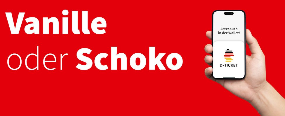 Eis-Aktion mit dem D-Ticket