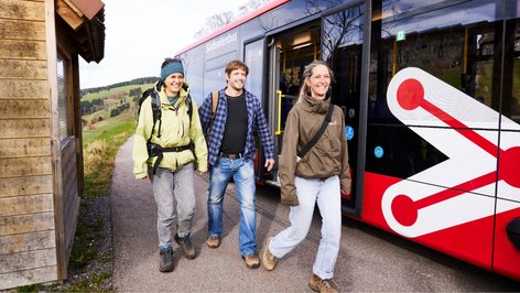 Mit dem Bus kostenlos zum Wanderevent